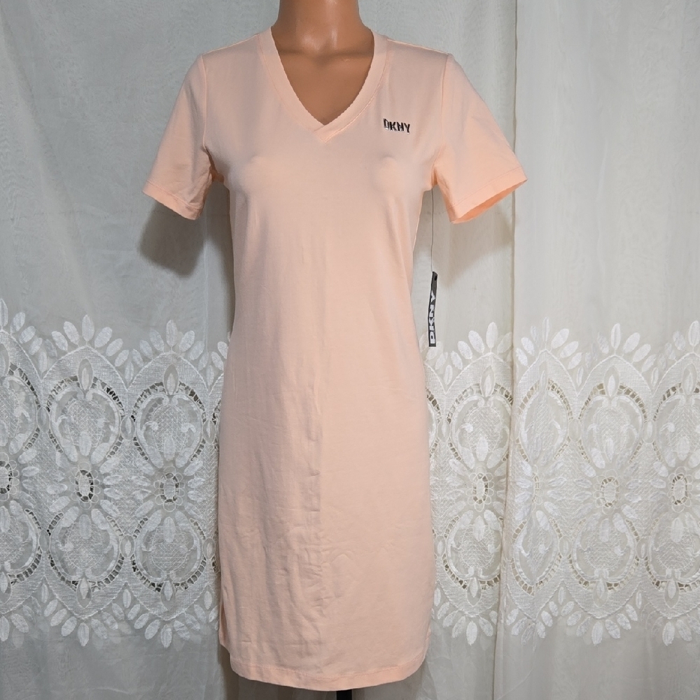 DKNY Sport Light Peachy Orange Dress Sz X-Small NWT